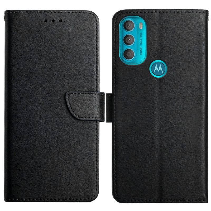 Κάλυμμα Moto G71 5G Γνήσιο Δέρμα Nappa