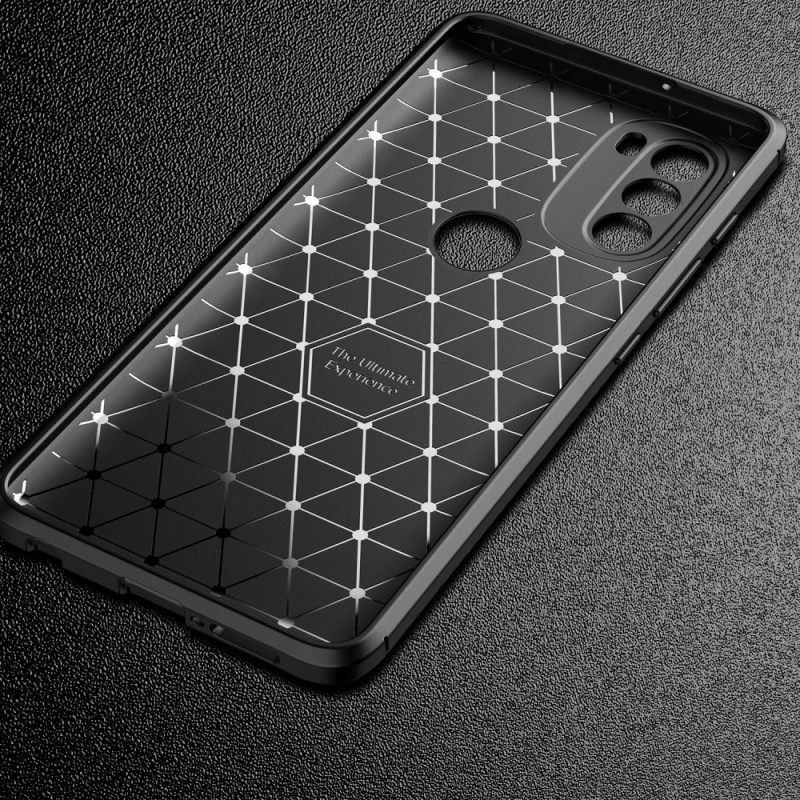 Θήκη Moto G71 5G Εύκαμπτος Σωλήνας Από Ανθρακονήματα