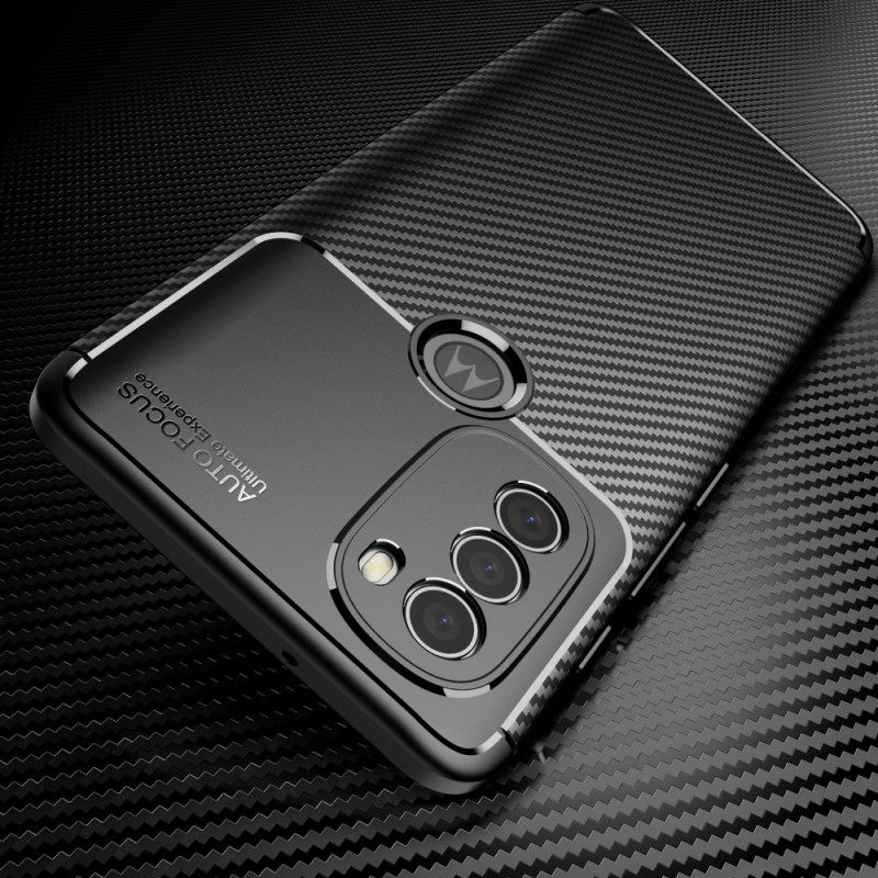 Θήκη Moto G71 5G Εύκαμπτος Σωλήνας Από Ανθρακονήματα