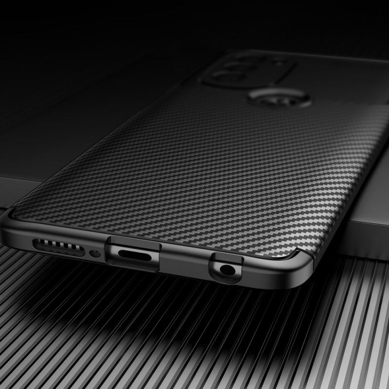 Θήκη Moto G71 5G Εύκαμπτος Σωλήνας Από Ανθρακονήματα