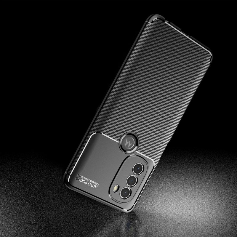 Θήκη Moto G71 5G Εύκαμπτος Σωλήνας Από Ανθρακονήματα
