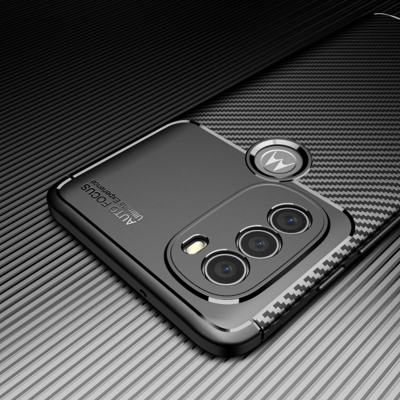 Θήκη Moto G71 5G Εύκαμπτος Σωλήνας Από Ανθρακονήματα