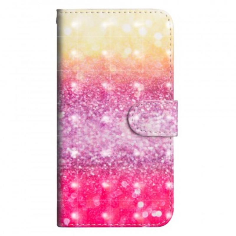 δερματινη θηκη Sony Xperia L3 Ματζέντα Glitter Gradient