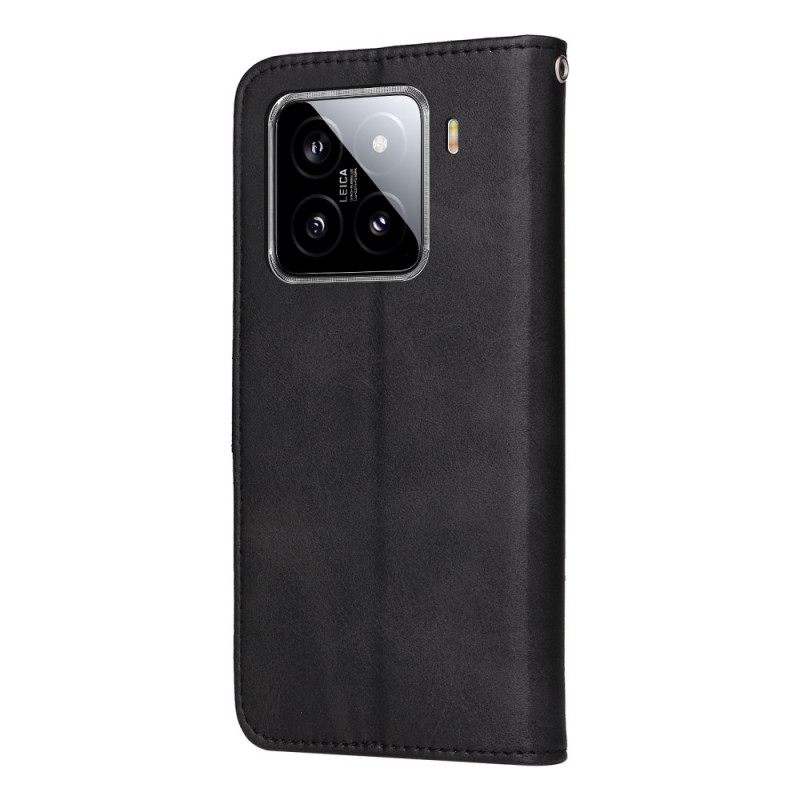 Δερματινη Θηκη Xiaomi 15 Απλό Λουράκι Με Εφέ Δερμάτινου