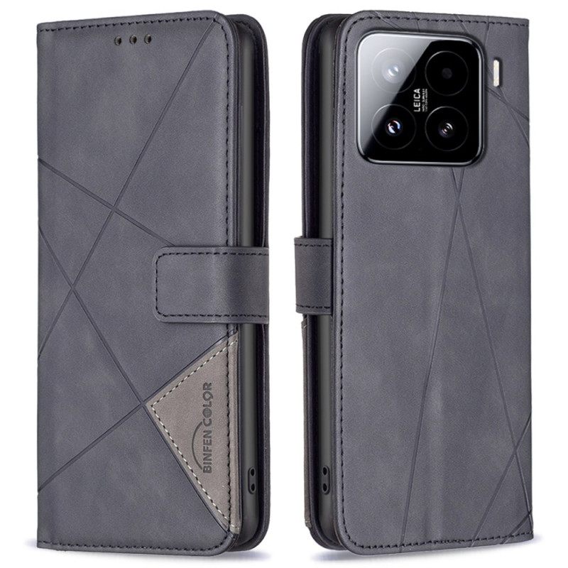 Δερματινη Θηκη Xiaomi 15 Binfencolor Geometry