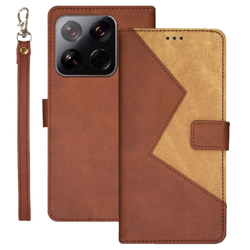 Δερματινη Θηκη Xiaomi 15 Δίχρωμο Idewei Σιλικόνης