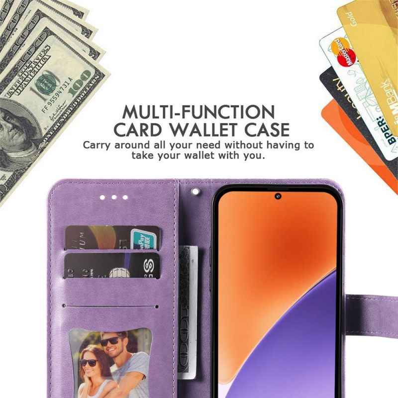 Δερματινη Θηκη Xiaomi 15 Εκτύπωση Μάνταλα