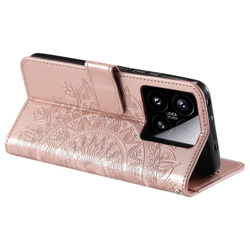 Δερματινη Θηκη Xiaomi 15 Mandala Sun Σιλικόνης