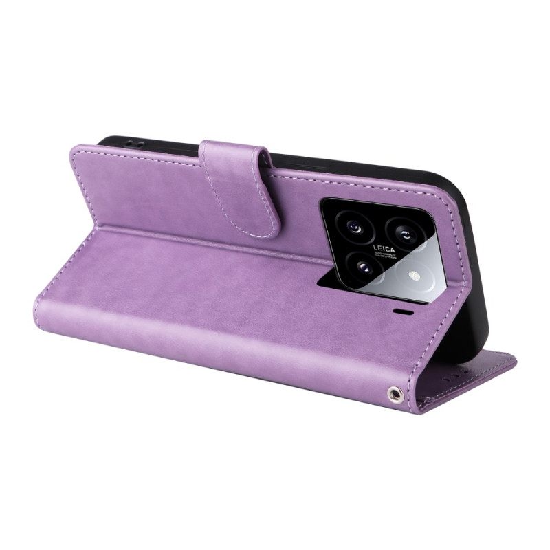 Δερματινη Θηκη Xiaomi 15 Μικρά Λουλούδια