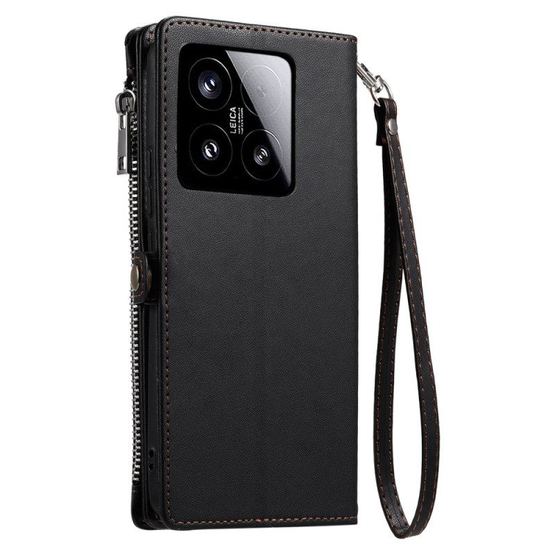 Δερματινη Θηκη Xiaomi 15 Πορτοφόλι Για Κέρματα Και 8 Υποδοχές Καρτών