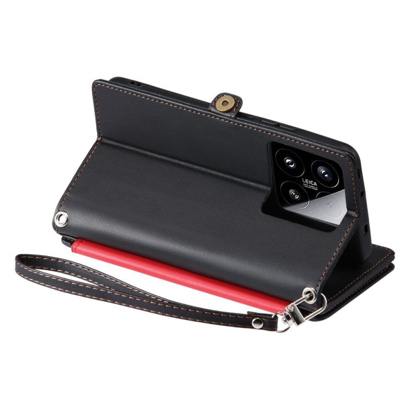 Δερματινη Θηκη Xiaomi 15 Πορτοφόλι Για Κέρματα Και 8 Υποδοχές Καρτών