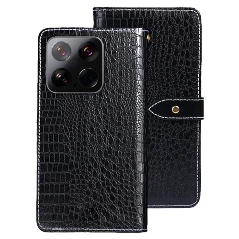 Δερματινη Θηκη Xiaomi 15 Υφή Κροκόδειλου Idewei Σιλικόνης
