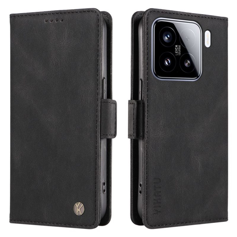 Δερματινη Θηκη Xiaomi 15 Ykatu Σουέτ Effect Σιλικόνης