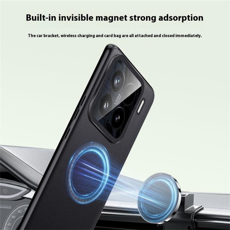 Κάλυμμα Xiaomi 15 Δέρμα Συμβατό Με Magsafe Εφέ Σιλικόνης