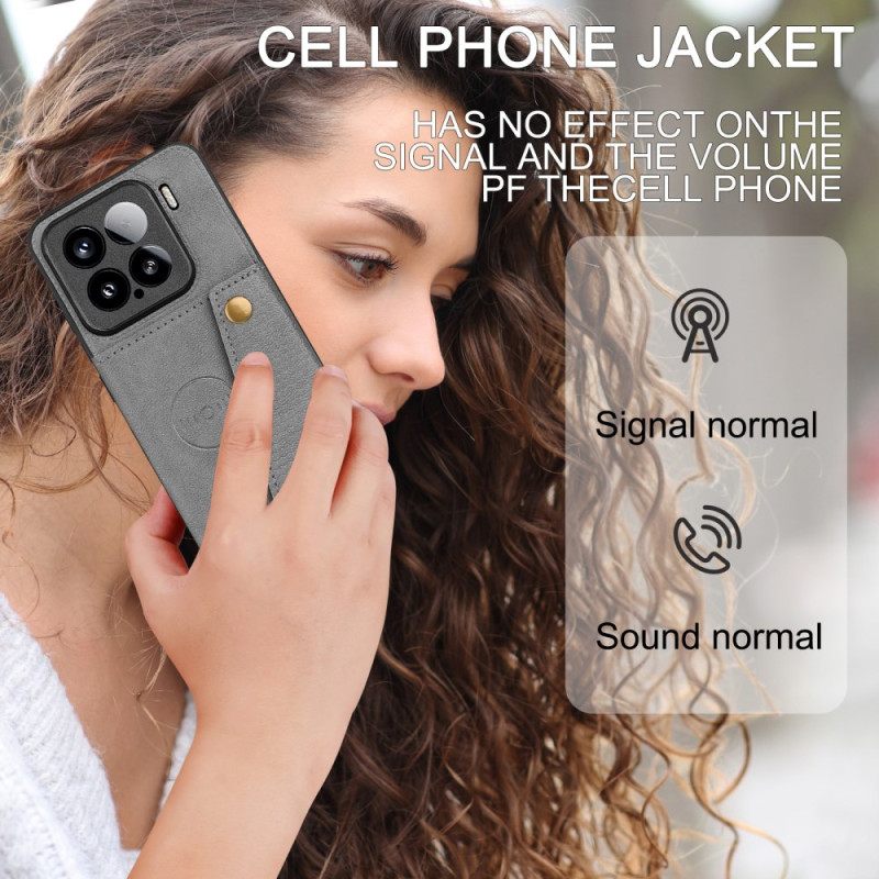 Κάλυμμα Xiaomi 15 Δερμάτινη Θήκη Καρτών Και Βάση