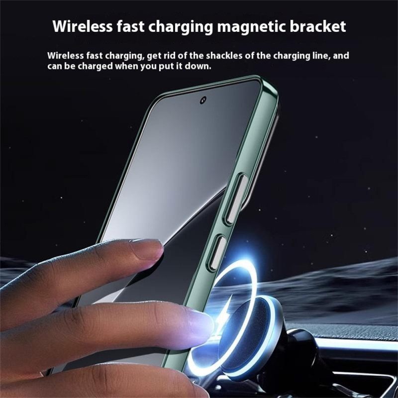 Κάλυμμα Xiaomi 15 Συμβατό Με Magsafe Με Βάση Φακού Σιλικόνης