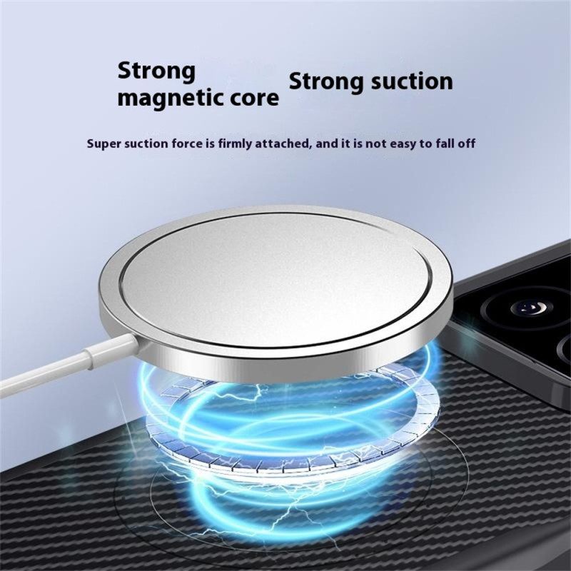 Κάλυμμα Xiaomi 15 Συμβατό Με Magsafe Ίνες Άνθρακα Σιλικόνης