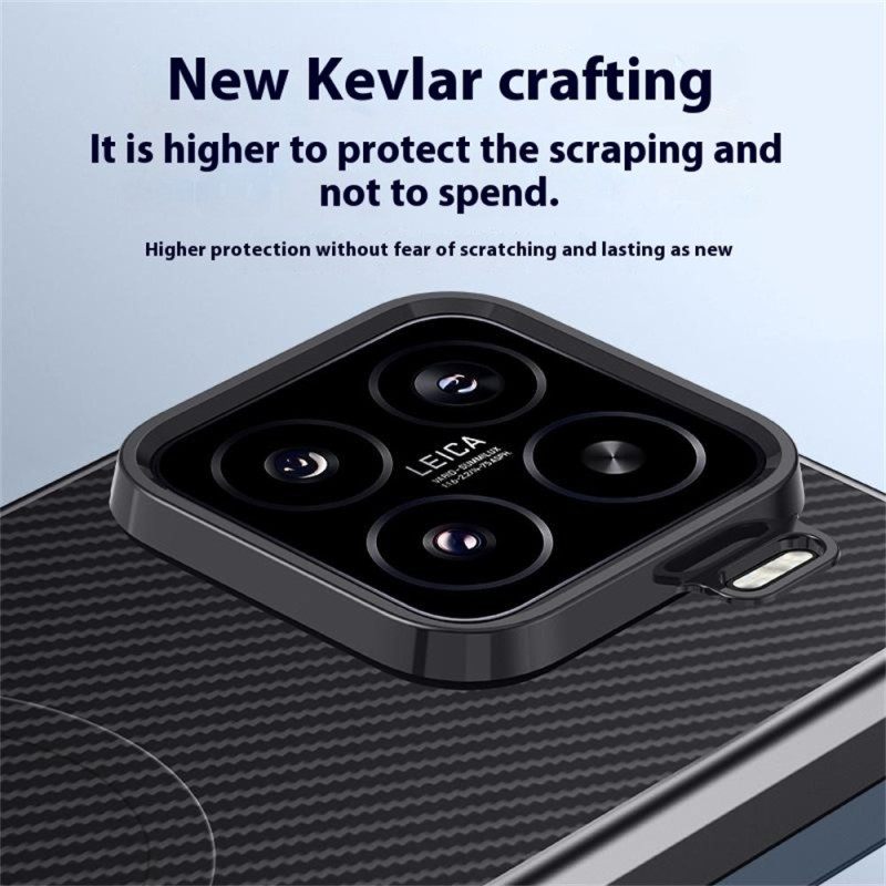 Κάλυμμα Xiaomi 15 Συμβατό Με Magsafe Ίνες Άνθρακα Σιλικόνης