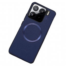 Κάλυμμα Xiaomi 15 Υφή Δέρματος Συμβατού Με Magsafe Σιλικόνης