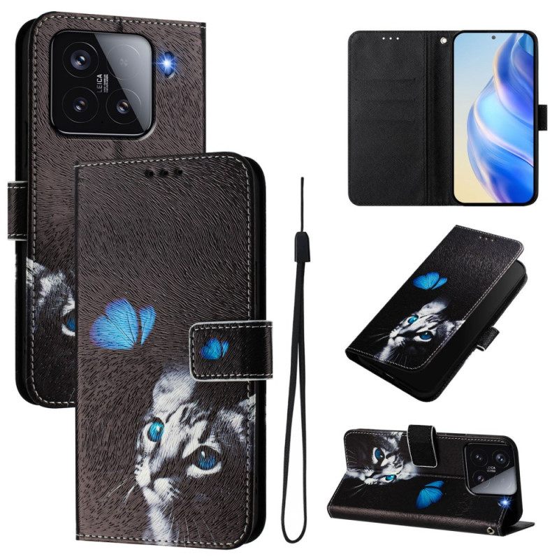 Θηκη Κινητου Xiaomi 15 Θήκες Κινητών Πεταλούδα Και Γάτα