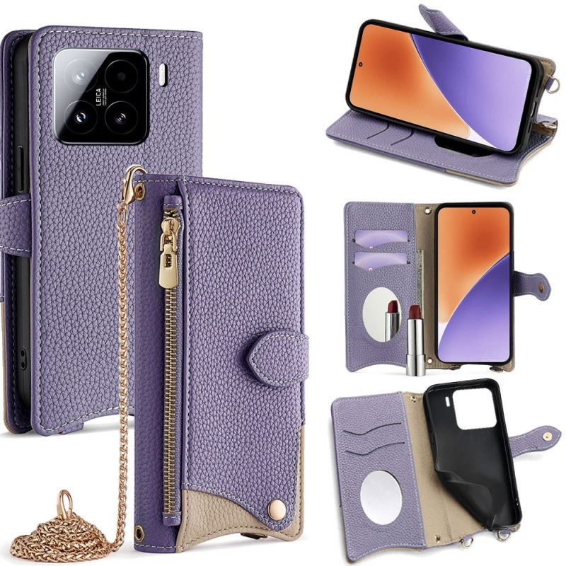 Θηκη Κινητου Xiaomi 15 Θήκες Κινητών Πορτοφόλι Και Αλυσίδα