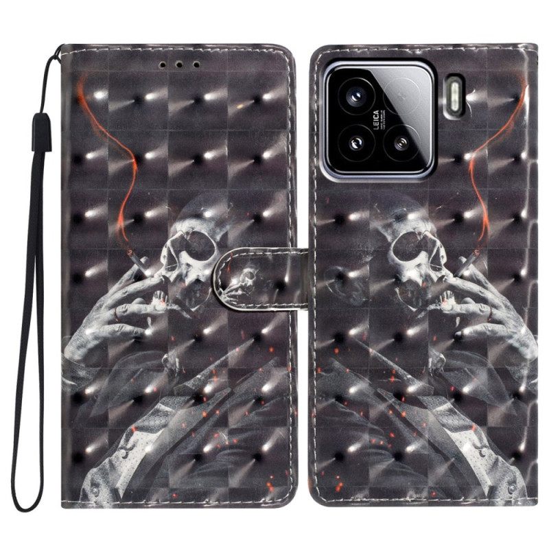 Θηκη Κινητου Xiaomi 15 Θήκες Κινητών Τρισδιάστατος Σκελετός Που Καπνίζει