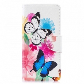 Κάλυμμα Samsung Galaxy S10 Plus Ζωγραφισμένες Πεταλούδες Και Λουλούδια