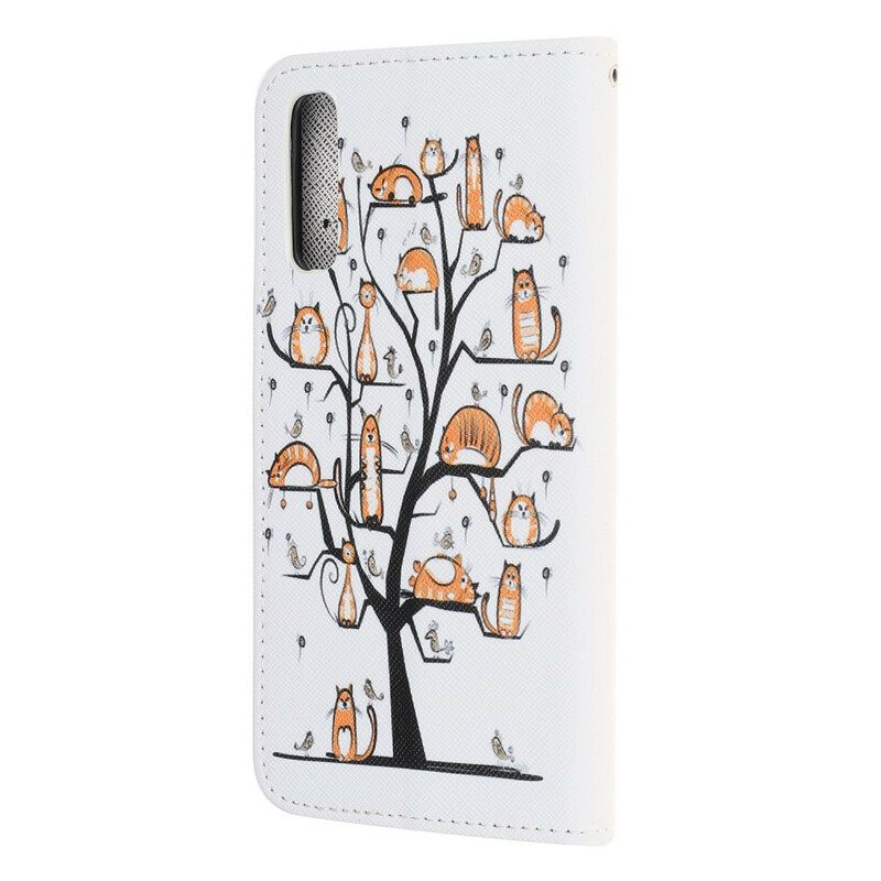 Κάλυμμα Huawei P Smart S με κορδονι Funky Cats Με Λουράκι