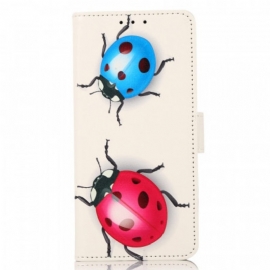 δερματινη θηκη Honor 50 Pro Pro Ladybugs