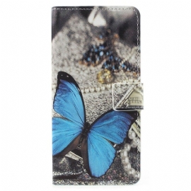 Κάλυμμα Samsung Galaxy A8 2018 Μπλε Πεταλούδα
