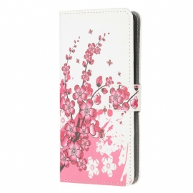 δερματινη θηκη iPhone 13 Mini Τροπικά Λουλούδια