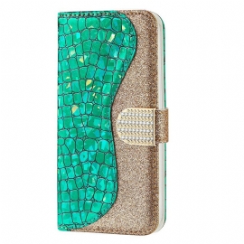Κάλυμμα iPhone 13 Mini Crocodile Diamonds