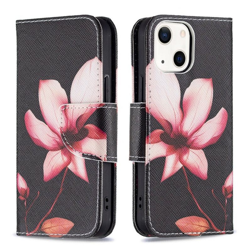 Κάλυμμα iPhone 13 Mini Ροζ Λουλούδι