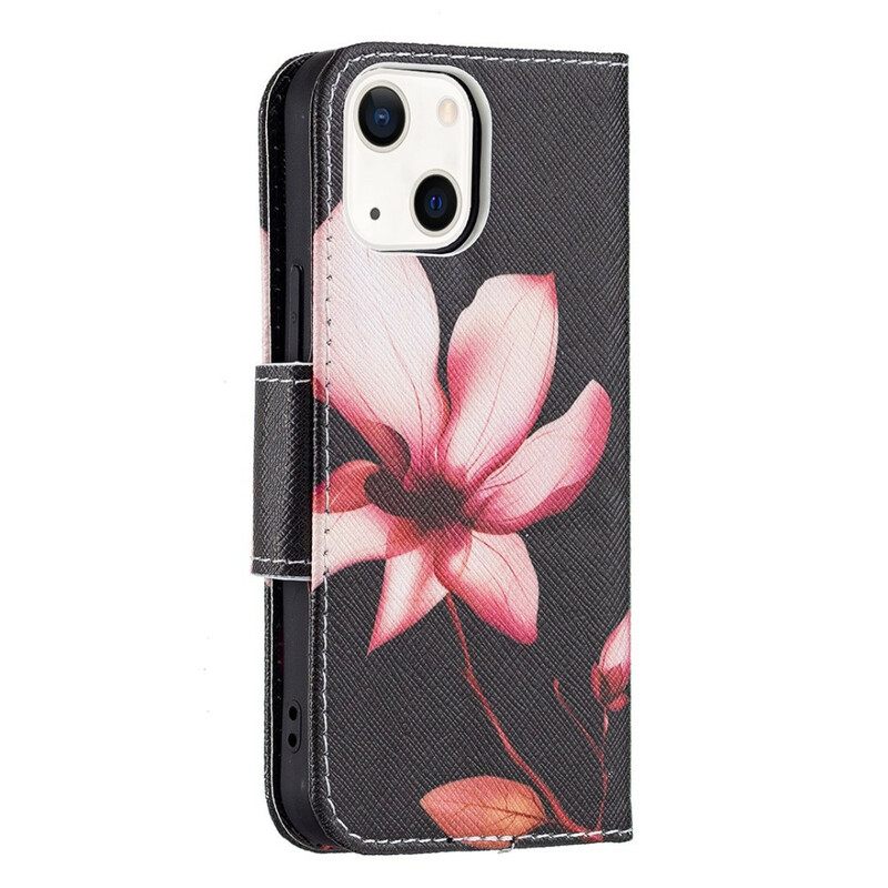 Κάλυμμα iPhone 13 Mini Ροζ Λουλούδι