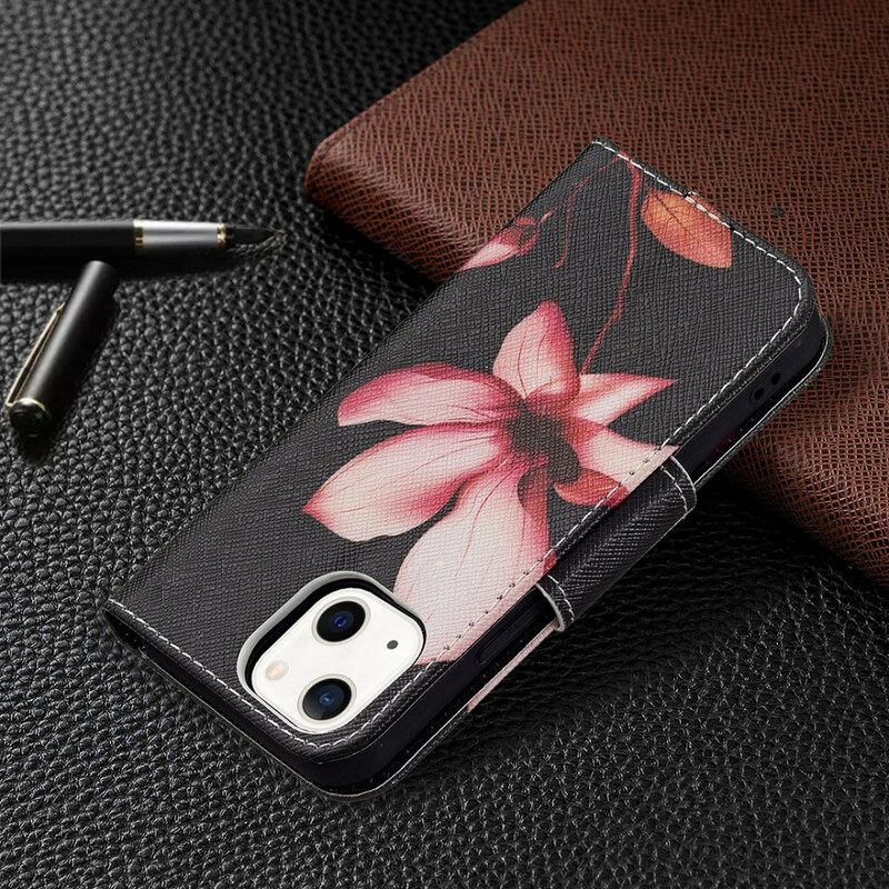 Κάλυμμα iPhone 13 Mini Ροζ Λουλούδι