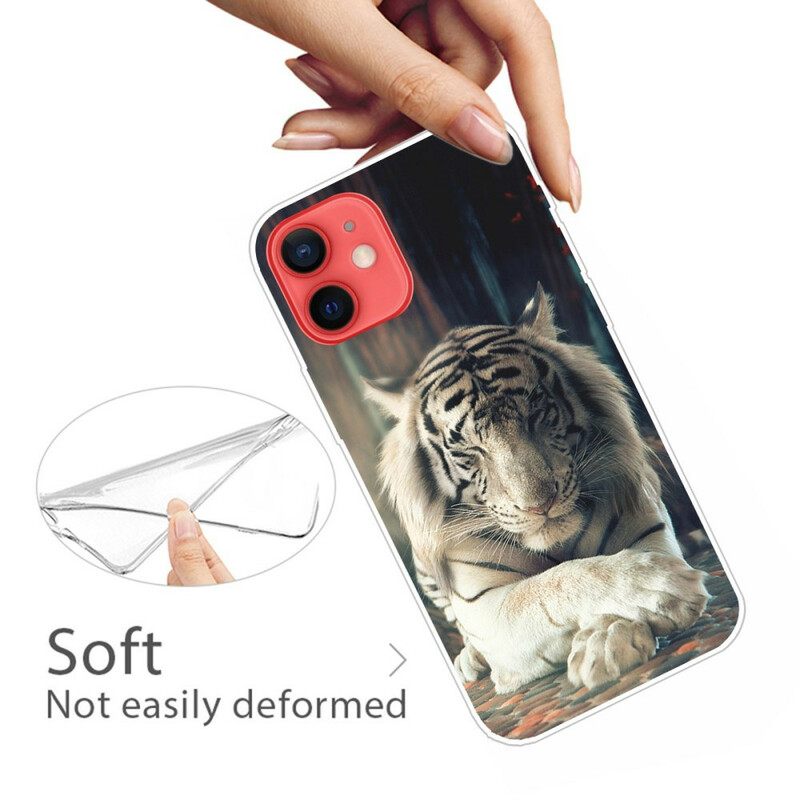 θηκη κινητου iPhone 13 Mini Ευέλικτη Τίγρη
