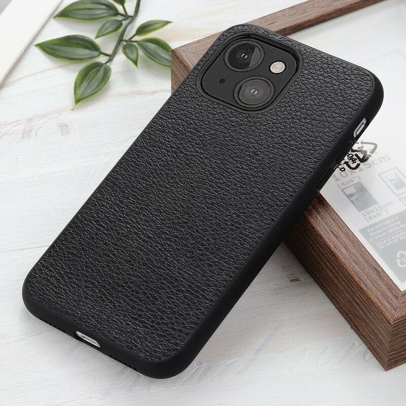 θηκη κινητου iPhone 13 Mini Γνήσιο Δέρμα Litchi