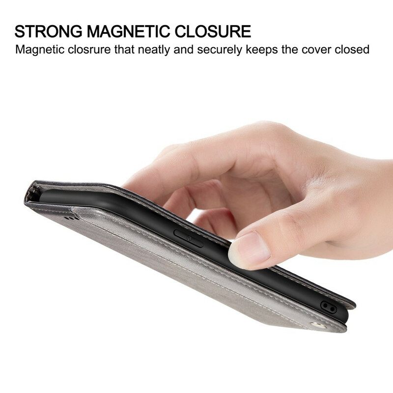 θηκη κινητου iPhone 13 Mini Θήκη Flip Δερμάτινο Εφέ Δύο Τόνων