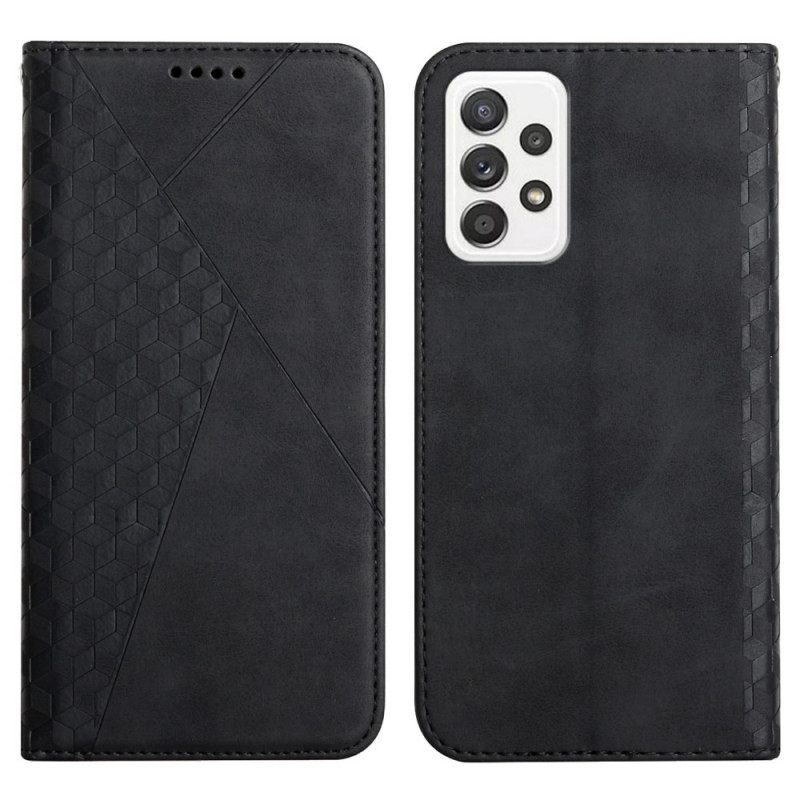θηκη κινητου Samsung Galaxy A33 5G Θήκη Flip Τρισδιάστατο Μοτίβο Σε Δερμάτινο Στυλ