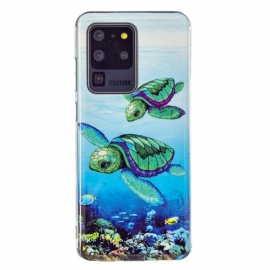 Θήκη Samsung Galaxy S20 Ultra Φθορίζουσες Χελώνες