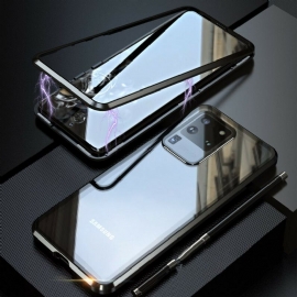 Θήκη Samsung Galaxy S20 Ultra Μεταλλικές Άκρες Και Σκληρυμένο Γυαλί