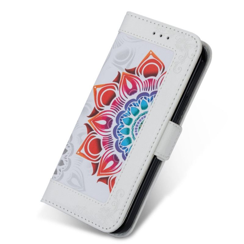 Κάλυμμα Samsung Galaxy S22 5G με κορδονι Διακόσμηση Mandala Με Λουράκι