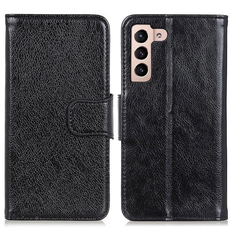 Θήκη Flip Samsung Galaxy S22 5G Split Nappa Leather