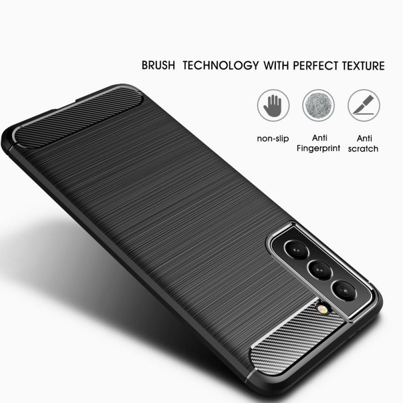 θηκη κινητου Samsung Galaxy S22 5G Βουρτσισμένη Ίνα Άνθρακα