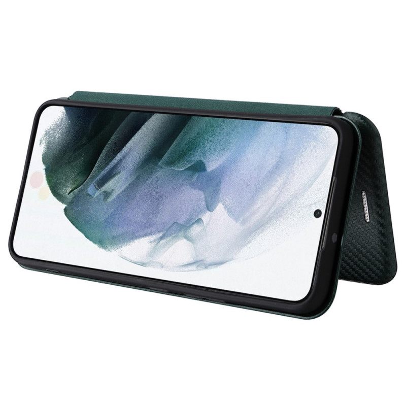 θηκη κινητου Samsung Galaxy S22 5G Θήκη Flip Ίνα Άνθρακα