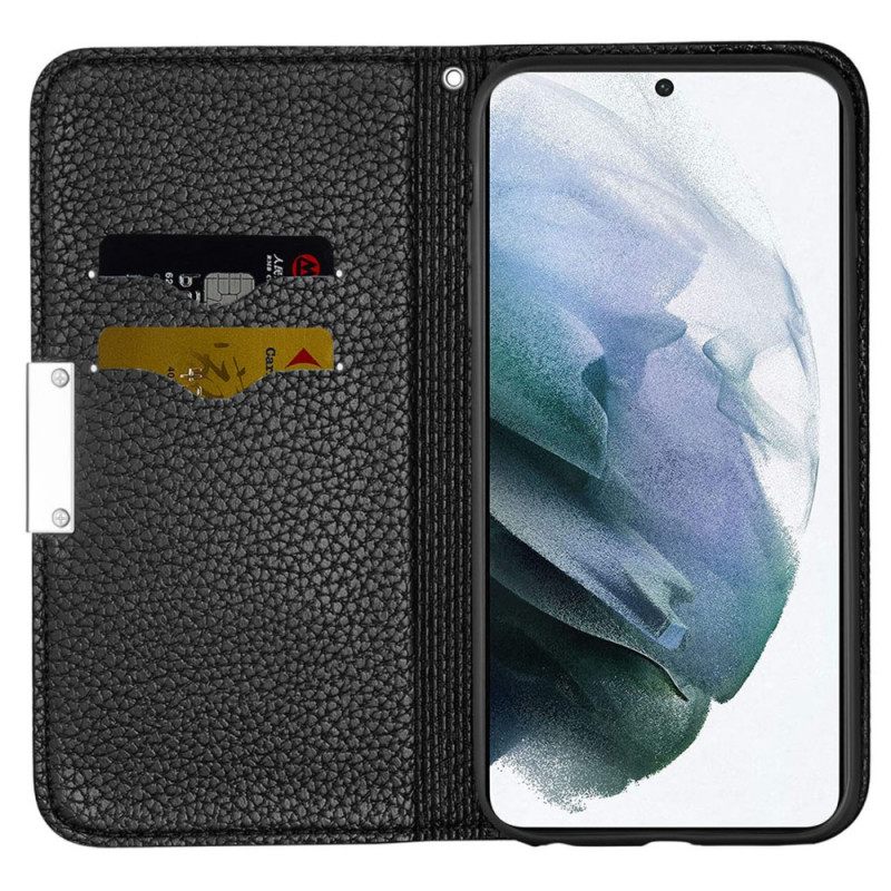 θηκη κινητου Samsung Galaxy S22 5G Θήκη Flip Litchi Ultra Chic Faux Leather