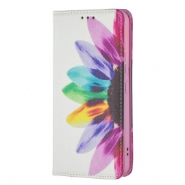 θηκη κινητου Samsung Galaxy S22 5G Θήκη Flip Λουλούδι Ακουαρέλας