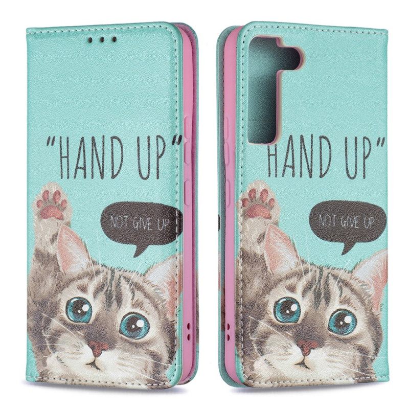 θηκη κινητου Samsung Galaxy S22 5G Θήκη Flip Χέρι Ψηλά