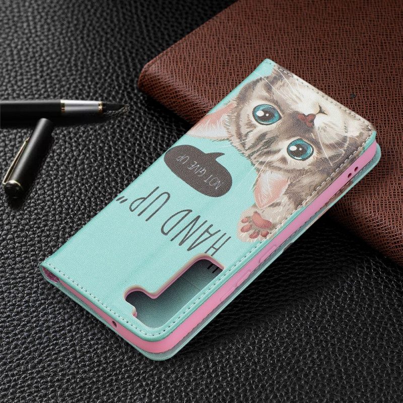 θηκη κινητου Samsung Galaxy S22 5G Θήκη Flip Χέρι Ψηλά