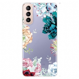 Θήκη Samsung Galaxy S22 5G Άνευ Ραφής Λουλούδια Ακουαρέλας
